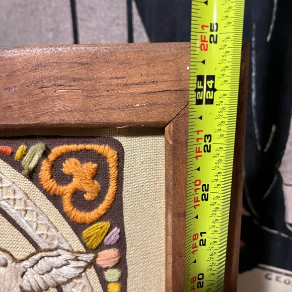 Vtg Framed Embroidered Prayer of St Francis Lord-grand i may not so much seek - Picture 5 of 11